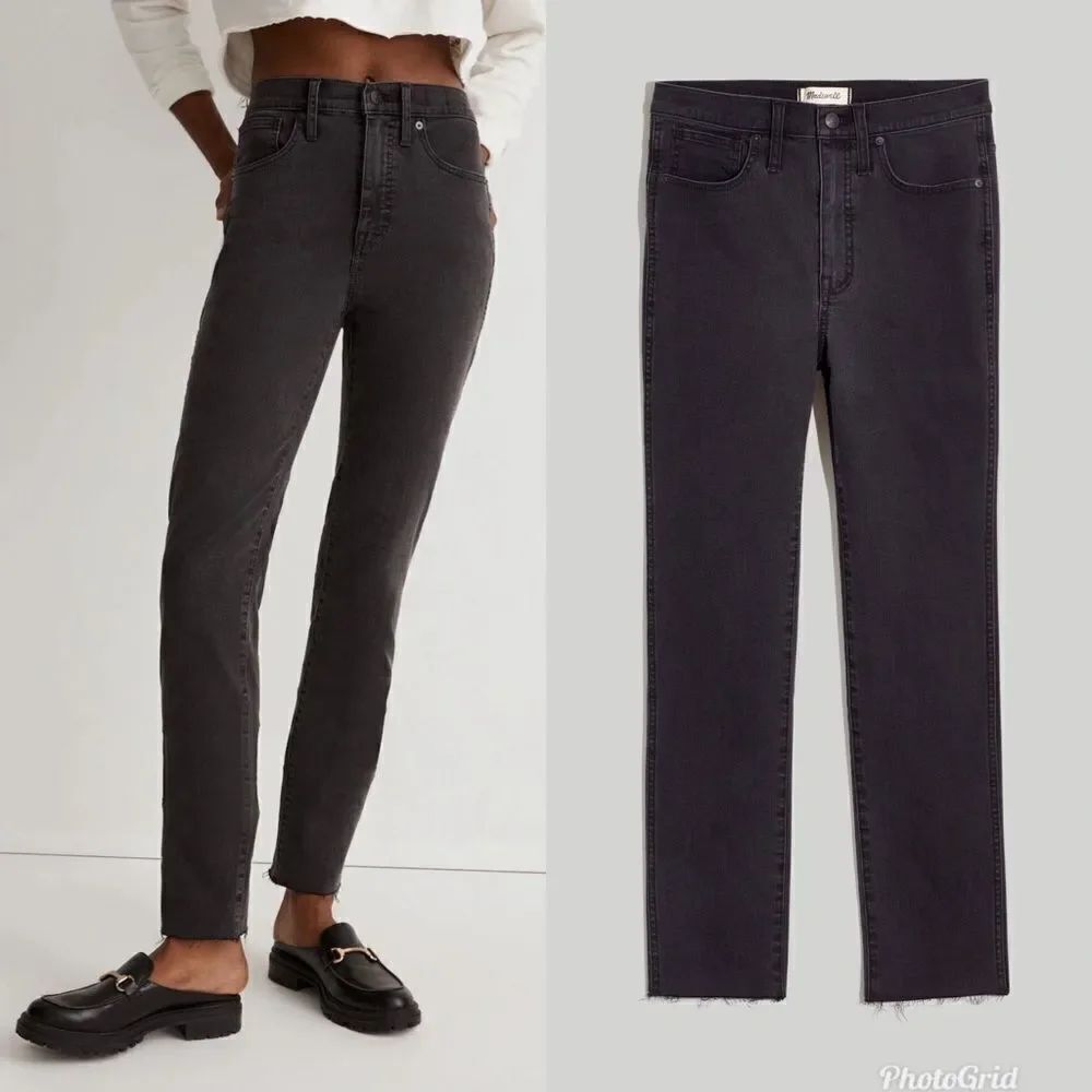 Madewell Stovepipe Jeans in Banberry Wash: Raw-Hem Edition